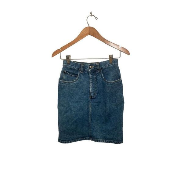Vintage Y2K Gitano High Waisted Pencil Denim Jean Skirt Women's Sz 3/4 Blue - Picture 2 of 5